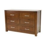 MD9042 Solid Wood Chest of 6 Drawers, 6-drawer chest of solid wood