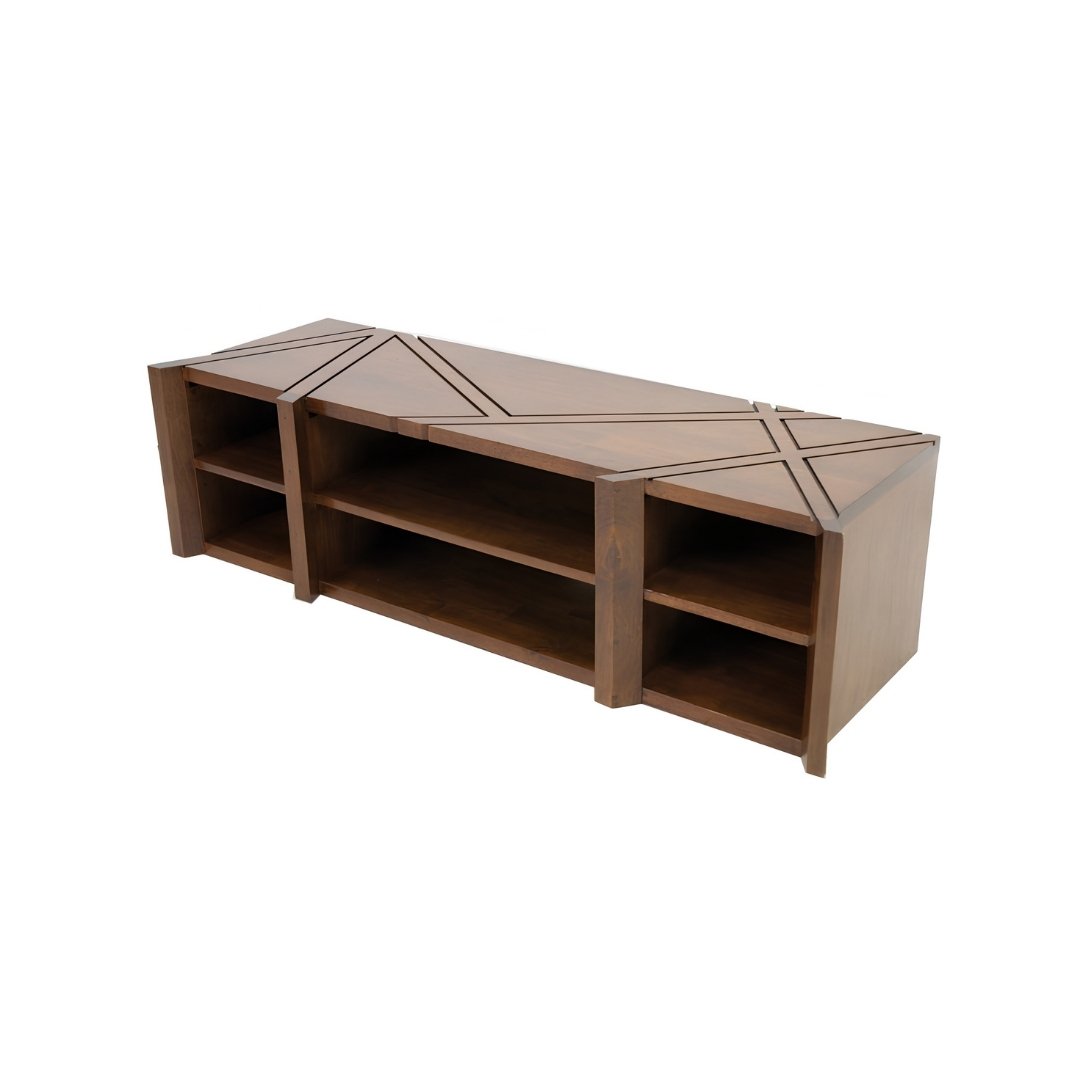MD9049 Modern TV Cabinet, Solid wood TV stand in modern style