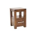 MD9053 Bedside Table 1 Drawer, A compact, solid wood bedside table with one drawer
