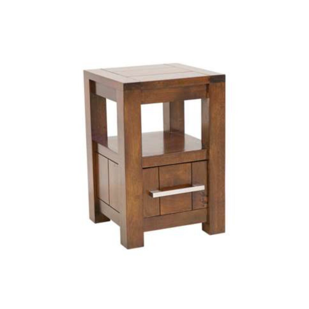 MD9053 Bedside Table 1 Drawer, A compact, solid wood bedside table with one drawer
