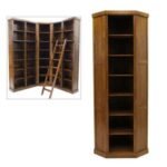 MD9054 Solid Wood Corner Bookshelf, Solid wood corner bookshelf