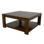 MD9060 Solid Wood Low Table, Square-shaped solid wood coffee table