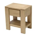 MD9062 Solid Wood Bedside Table, Solid wood bedside table with 1 drawer