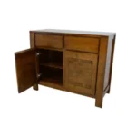 MD9064 Solid Wood Dresser, A solid wood storage cabinet with 2 drawers and 2 doors