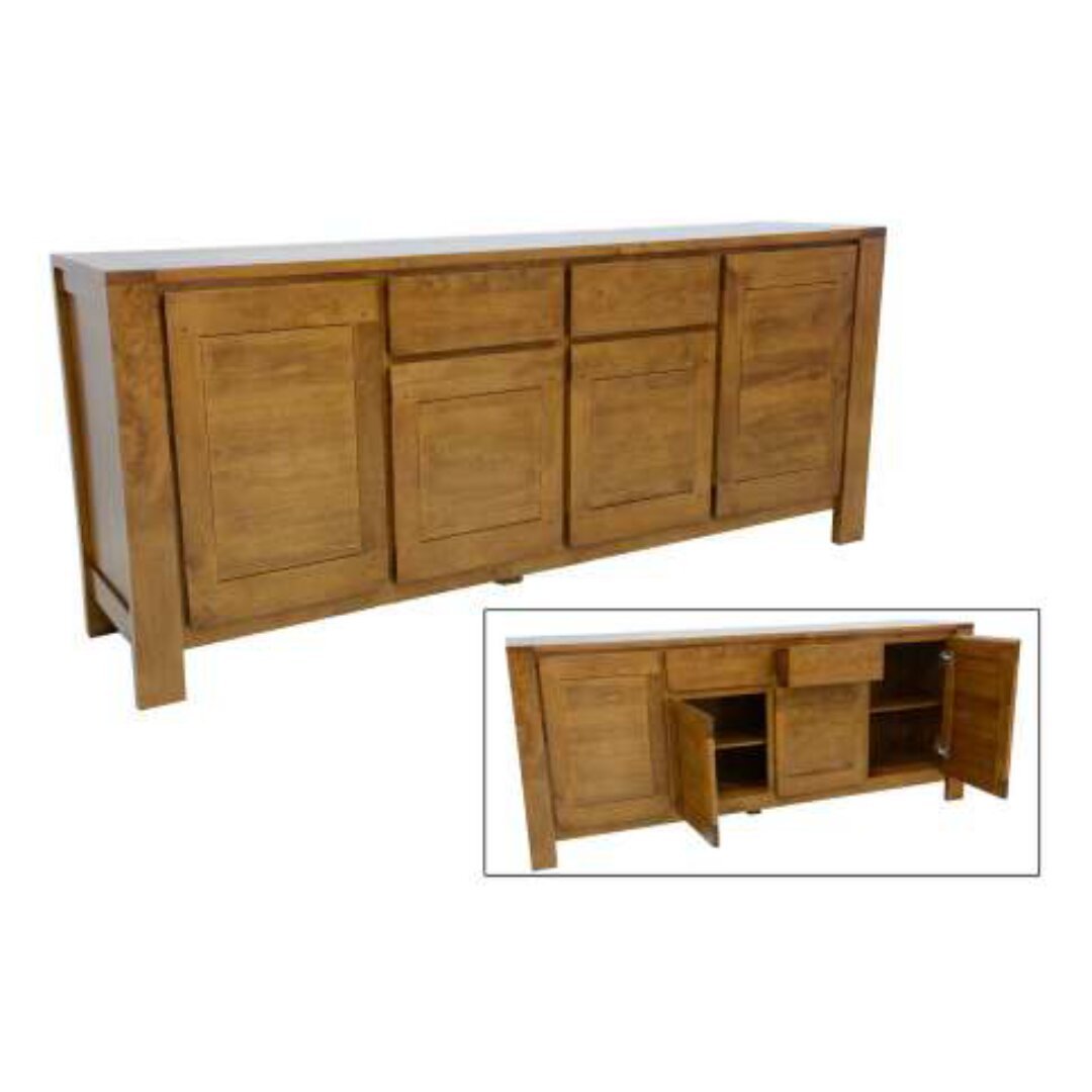 MD9071 Solid Wood Sideboard 4 Doors 2 Drawers, Solid wood sideboard