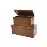 MD9092 Solid Wood Storage Chests (Set of 2), Set of 2 solid wood storage chests