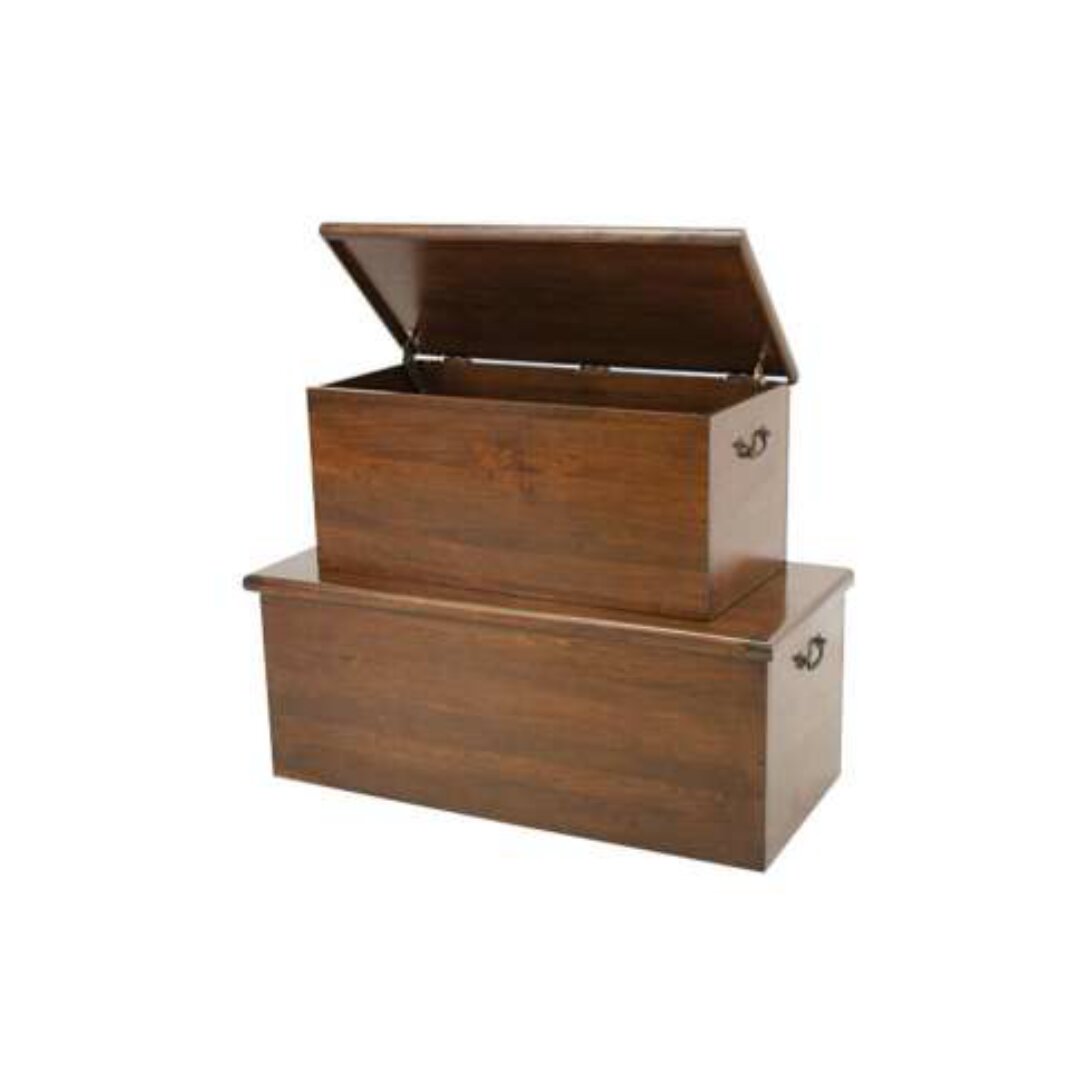 MD9092 Solid Wood Storage Chests (Set of 2), Set of 2 solid wood storage chests