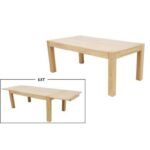 MD9098KD Solid Wood Extendable Dining Table, 1.9 - 2.9 meters