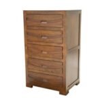 MD9103 Solid Wood Chest of 5 Drawers, Tall, solid wood chest of drawers
