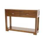 MD9106 Solid Wood Console Table 2 Drawers, Solid wood console table with 2 drawers