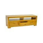 MD9107 Solid Wood TV Cabinet 3 Drawers, 130 cm Solid Wood TV Cabinet, view 8