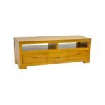 MD9107 Solid Wood TV Cabinet 3 Drawers, 130 cm Solid Wood TV Cabinet, view 7