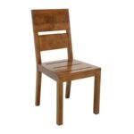 MD9131 Chair, Minimalist style chair made of real wood, with a high backrest, comfortable to sit on, and durable