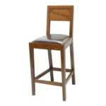 MD9137 Medium Bar Stool, Solid wood bar stool with a seat height of 62 cm