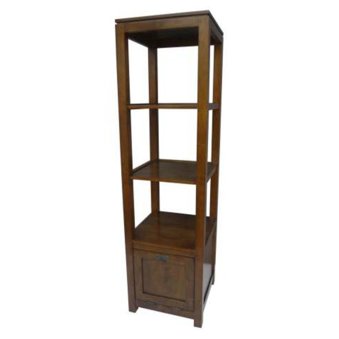MD9144 Column 1DR Tall Solid Wood Storage Cabinet with 1 Door