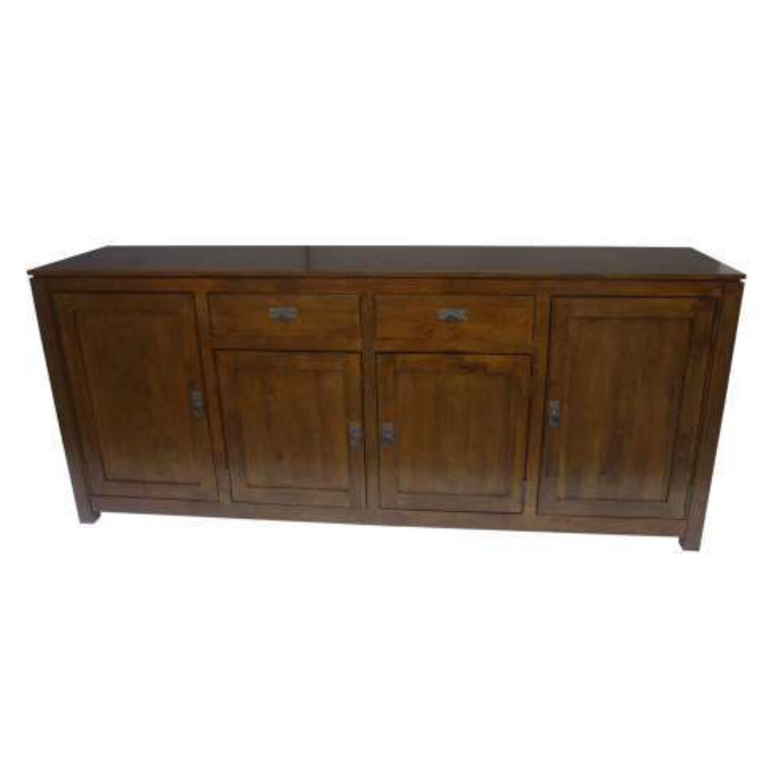 MD9150 Sideboard, Solid wood sideboard, 200 cm wide, with 4 doors and 2 drawers