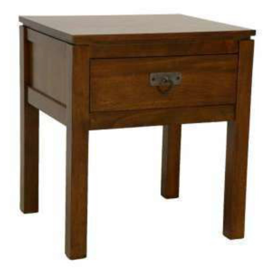 MD9152 Bedside Table, Solid Wood, 1 Drawer