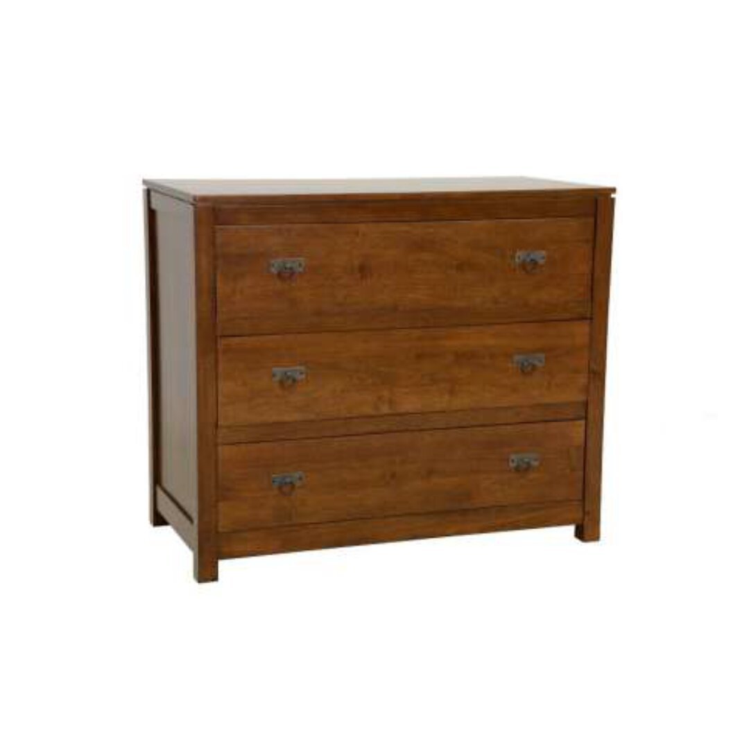 MD9153 Chest of 3 Drawers, Minimalist style solid wood chest of drawers