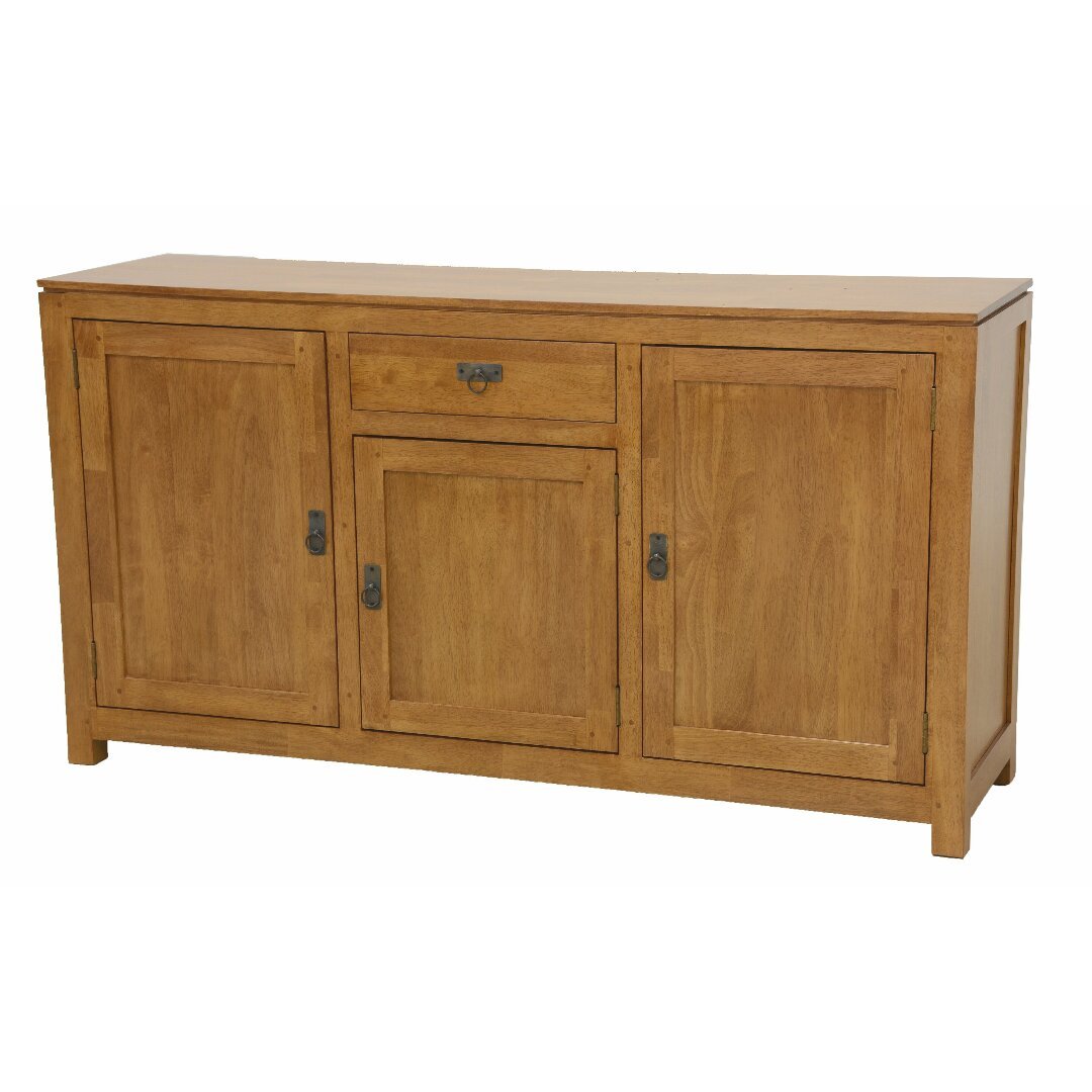 MD9157 Sideboard, Solid wood sideboard with 3 doors and 1 drawer, featuring a simple and elegant design