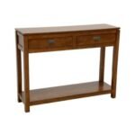 MD9159 Console Table, Solid Wood, 2 Drawers