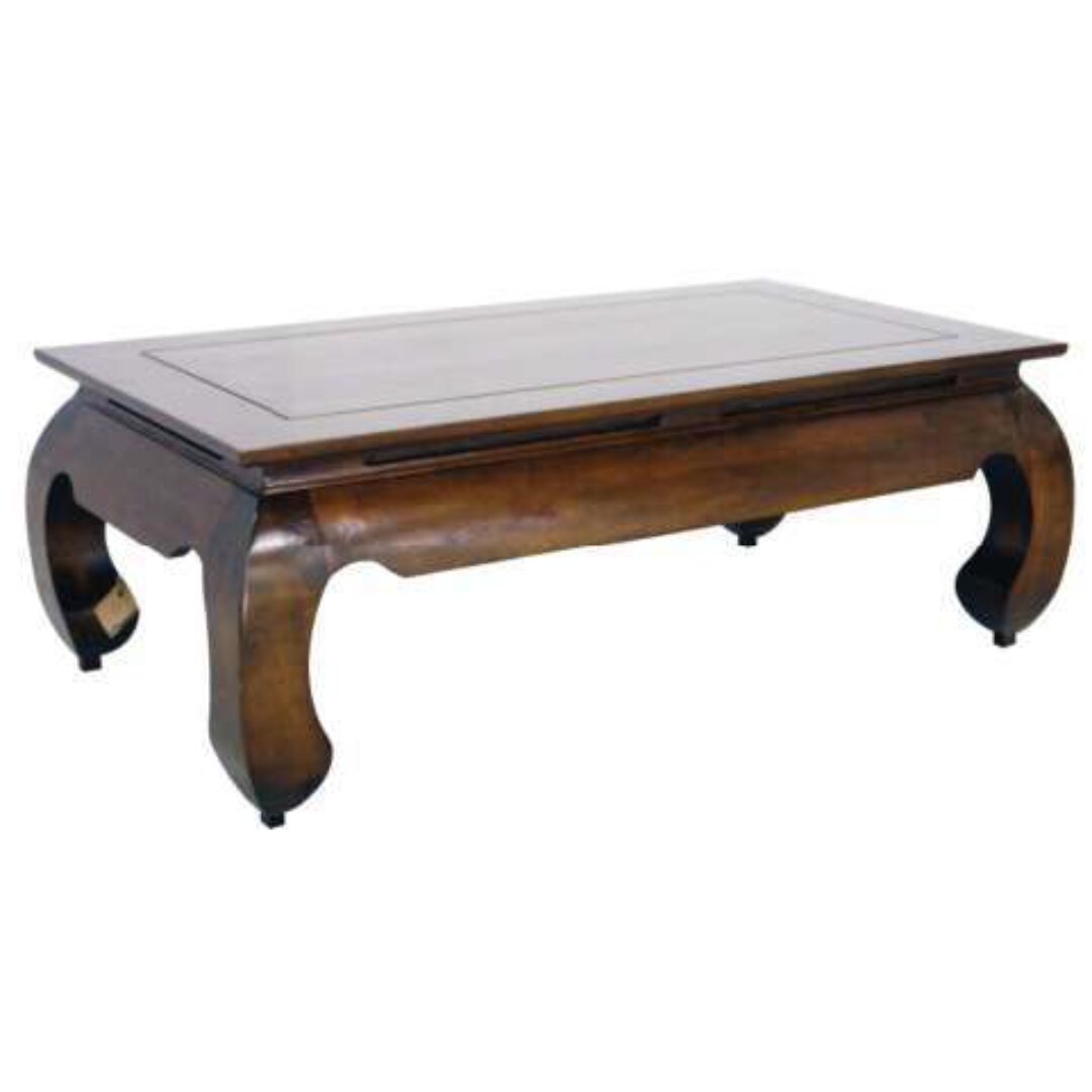 MD9166 Opium Table, Solid wood opium-shaped coffee table