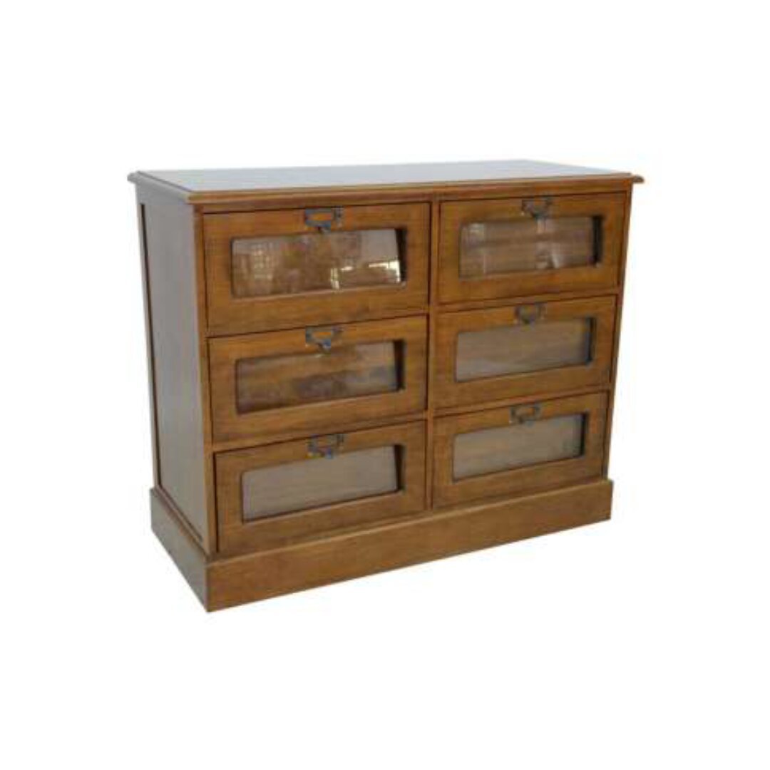 MD9169 Chest of 6 Drawers, Solid Wood, 6 Drawers