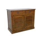 MD9172 Cupboard 2 Doors 2 Drawers, Solid wood cupboard with 2 doors and 2 drawers