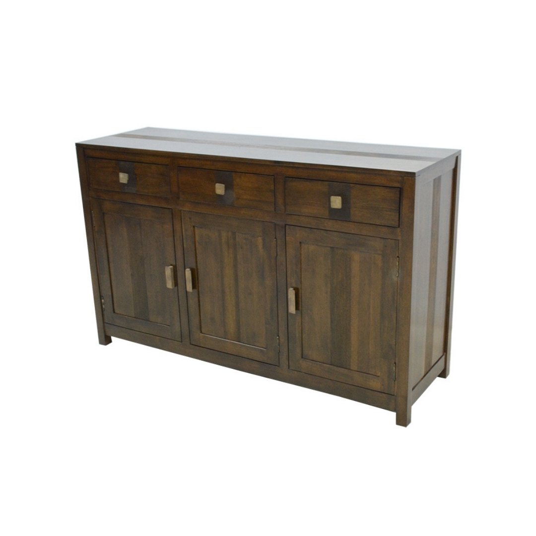 MD9178 Sideboard, Solid wood sideboard with 3 doors and 3 drawers
