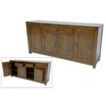 MD9183 Sideboard, Large, solid wood sideboard with 4 doors and 2 drawers
