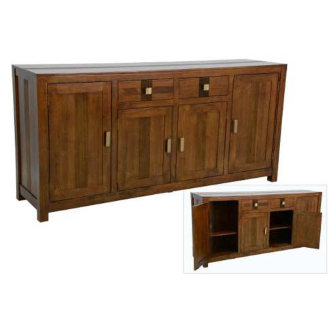 MD9184 Sideboard "Guinea", Solid wood sideboard with 4 doors and 2 drawers