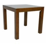 MD9192KD Dining Table, Compact square dining table made of solid wood