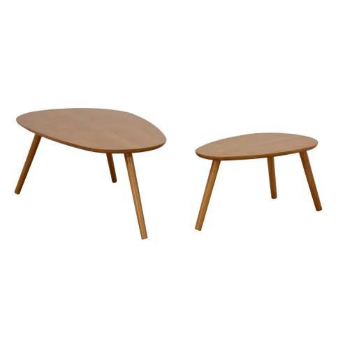 MD9202KD Oval Low Table, Solid wood oval coffee table