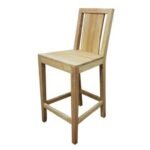 MD9209 Wooden Bar Stool, Solid wood bar stool with backrest