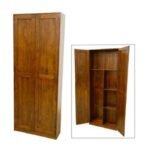 MD9223 Cleaning Cabinet 2 Drawers, Tall, solid wood cleaning equipment cabinet with 2 drawers