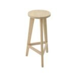 MD9225 Bar Stool, High, solid wood bar stool in a minimalist style