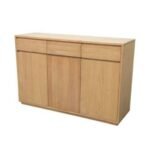 MD9228 Sideboard 3 Drawers 3 Doors, Minimalist style solid wood sideboard with 3 drawers and 3 doors