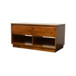 MD9229 TV Cabinet 2 Drawers, Compact, minimalist style TV stand with 2 drawers made of solid wood