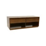 MD9231 TV Cabinet 2 Drawers, Solid wood TV stand with 2 drawers, 120 cm wide, minimalist style