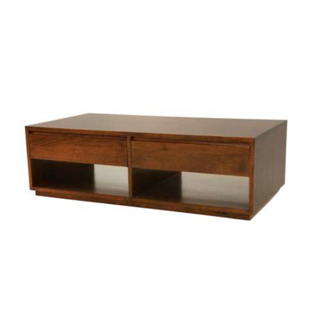 MD9234 Coffee Table 2 Drawers Double Face, Solid wood coffee table with 2 drawers that open from both sides
