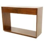 MD9236 Console Table 2 Drawers, Solid wood console table with 2 drawers, classic minimalist style