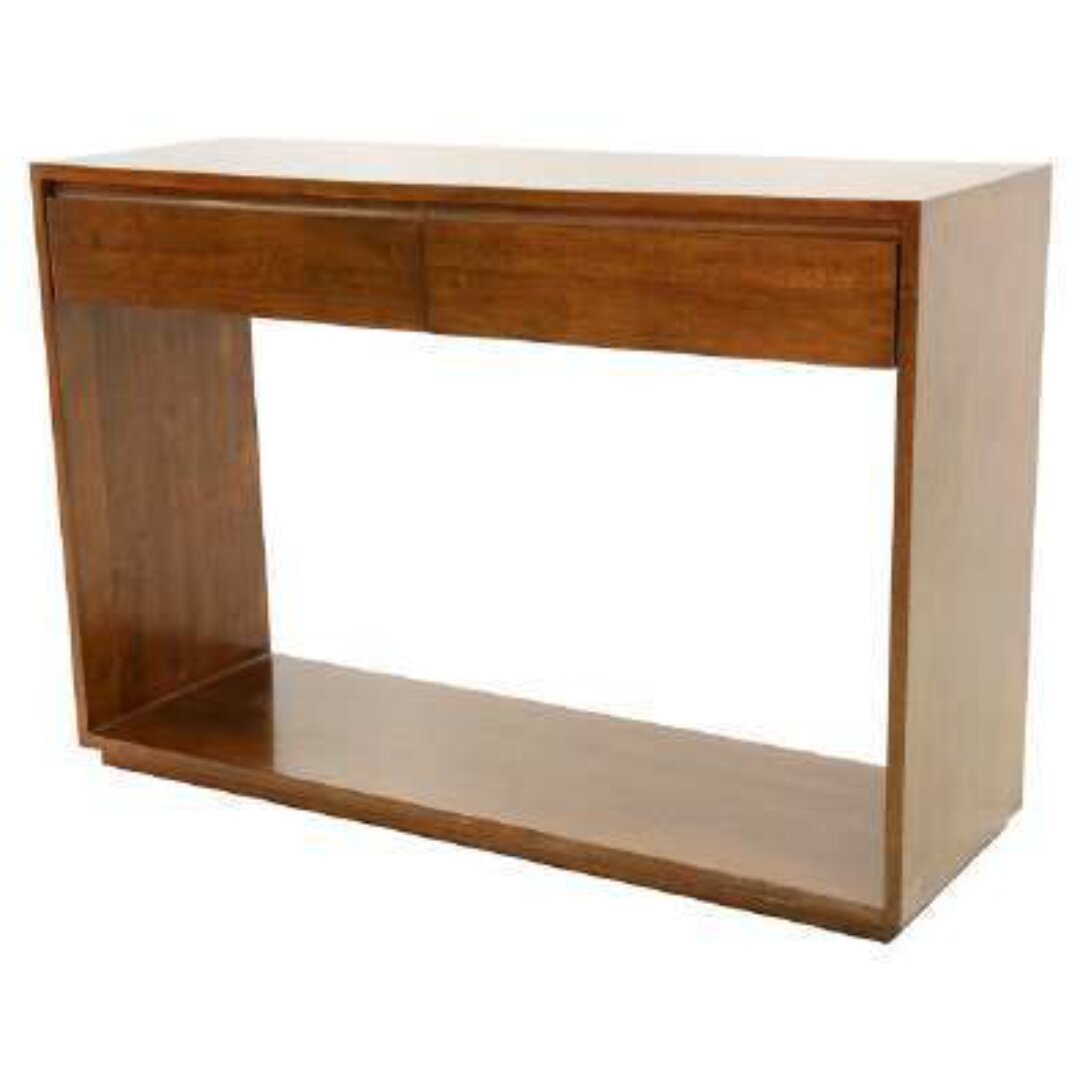 MD9236 Console Table 2 Drawers, Solid wood console table with 2 drawers, classic minimalist style