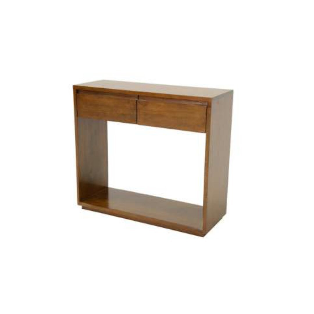 MD9237 Console Table 2 Drawers, A compact, minimalist console table made of solid wood with two drawers