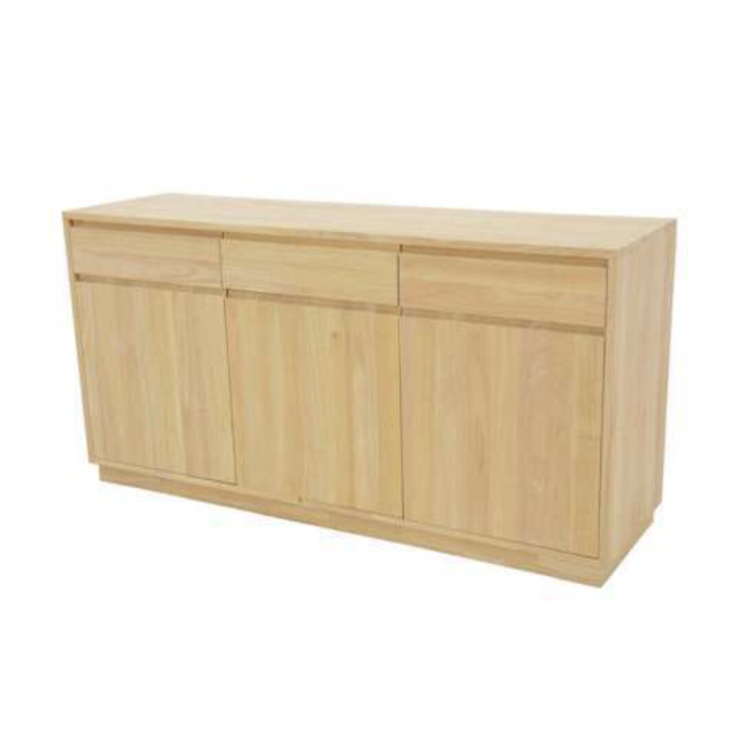 MD9246 Sideboard, Solid wood sideboard with 3 drawers and 3 doors, 160 cm