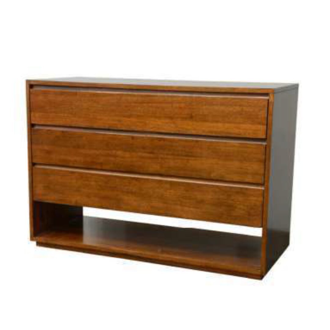 MD9248 Chest of Drawers, 3-drawer solid wood chest, 120 cm wide