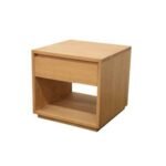 MD9253 Wooden Sofa Corner Table with 1 Drawer, Solid wood sofa corner table with 1 drawer