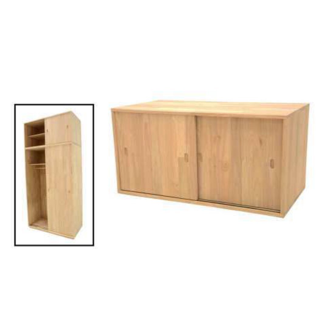 MD9255 2-Door Wooden Cabinet, Solid wood storage cabinet with 2 doors