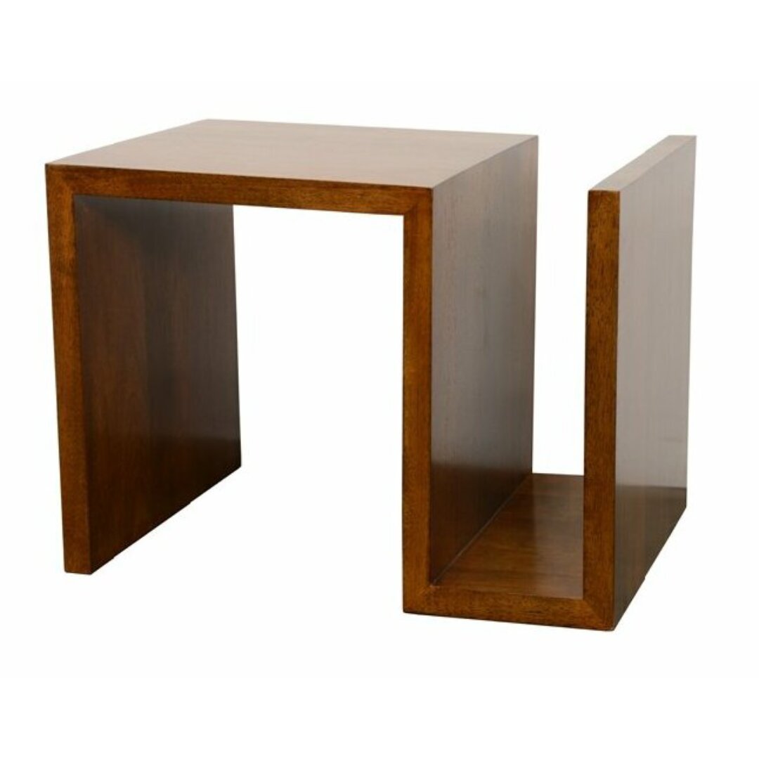 MD9266 Corner Magazine Rack, Solid wood corner magazine rack