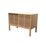 MD9282 Sink Counter, Solid wood sink counter with 2 sliding doors, 120 cm wide