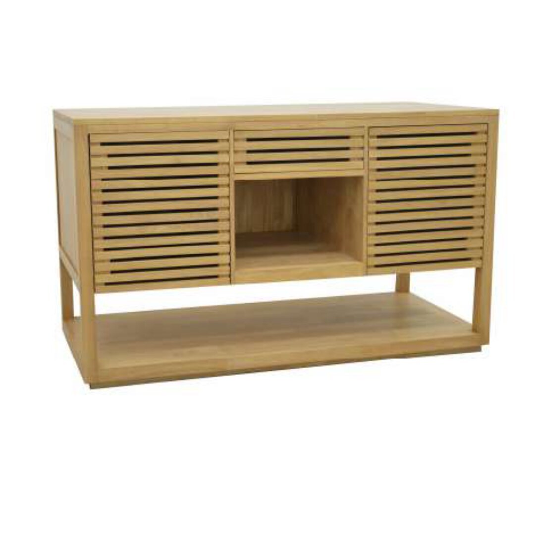 MD9284-1 Sink Counter, 1.5 meter solid wood sink counter with 2 doors and 1 drawer