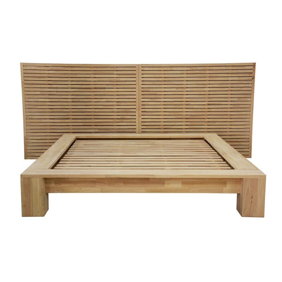 MD9287KTL King Size Platform Bed, 6-foot solid wood bed